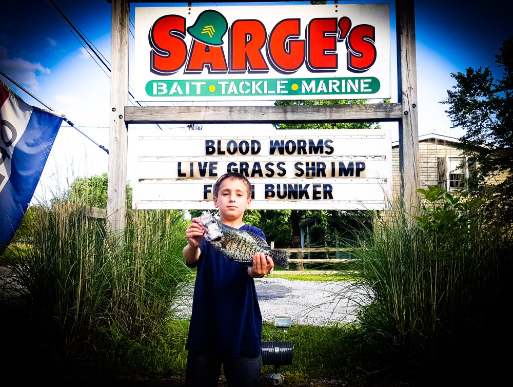 Sarge's Bait and Tackle Chesapeake Bay Fishing Report - Crappie